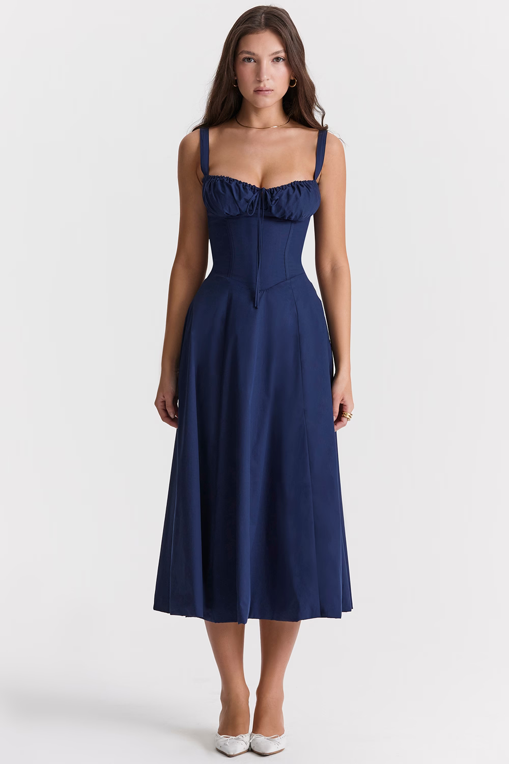 BILLY™ Dress | Bodycon Waist Cinching Corset Midi Dress