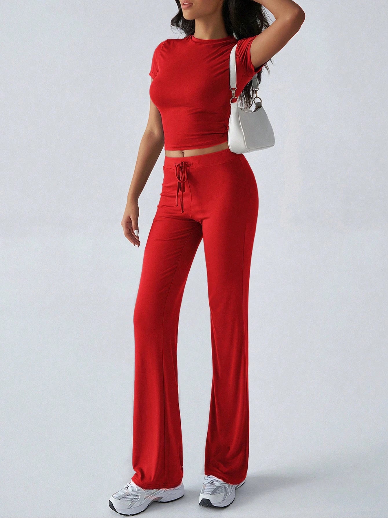 KAELIS™ Set | Soft Stretch 2-Piece T-Shirt & Pants Set