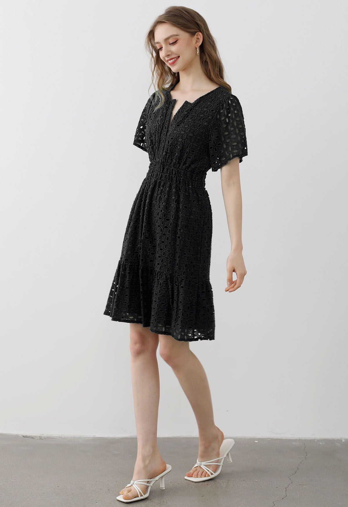 VAYLA™ Dress | Pattern V-Neck Mini Dress