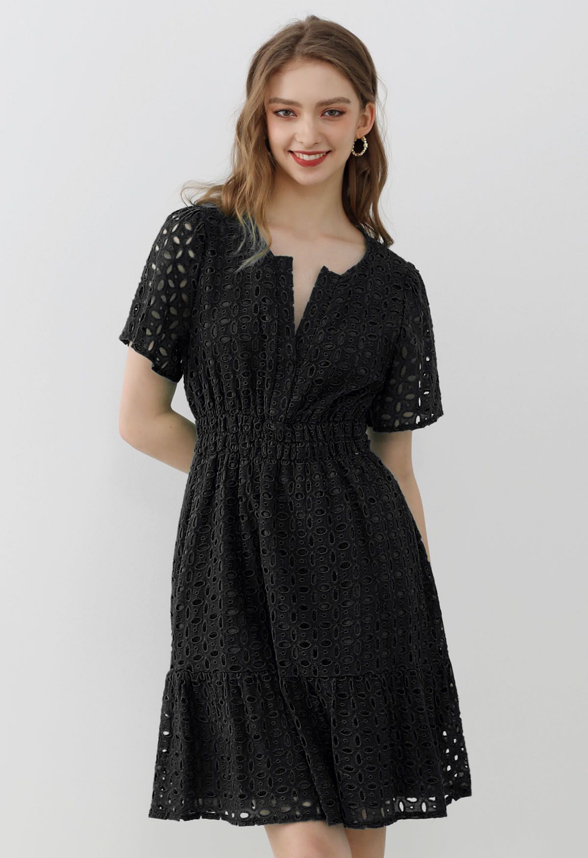 VAYLA™ Dress | Pattern V-Neck Mini Dress