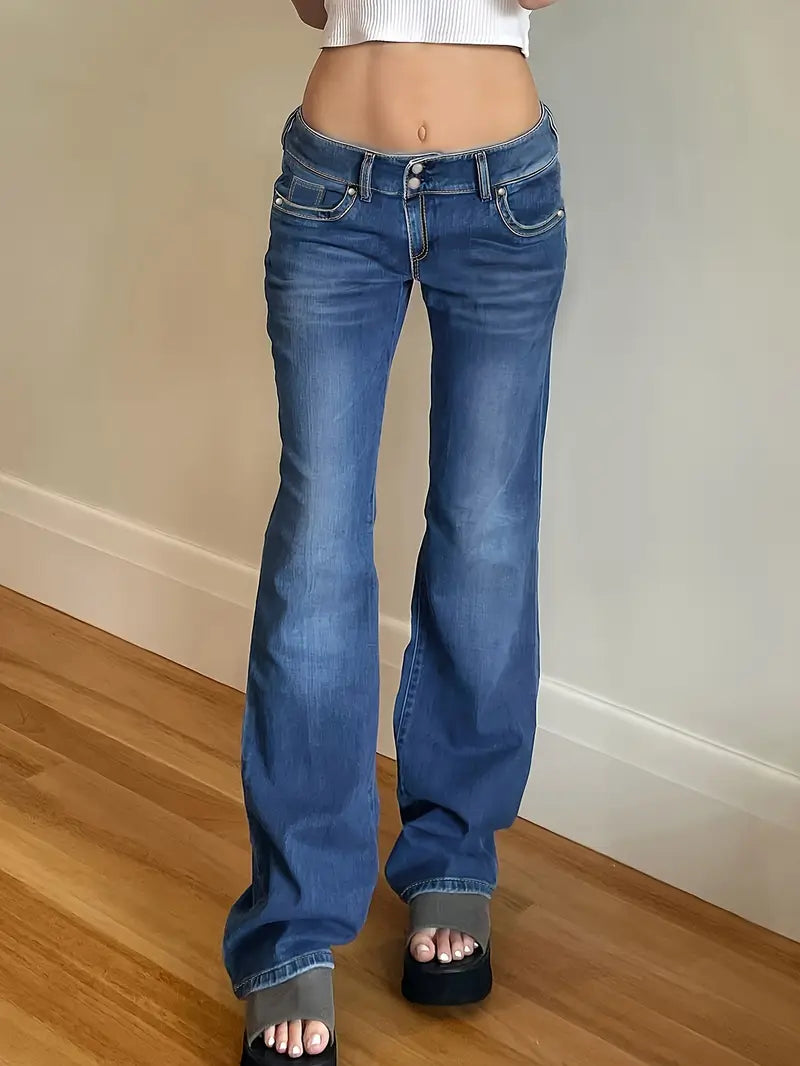 ELLA™ Jeans | Low Rise Y2K Jeans