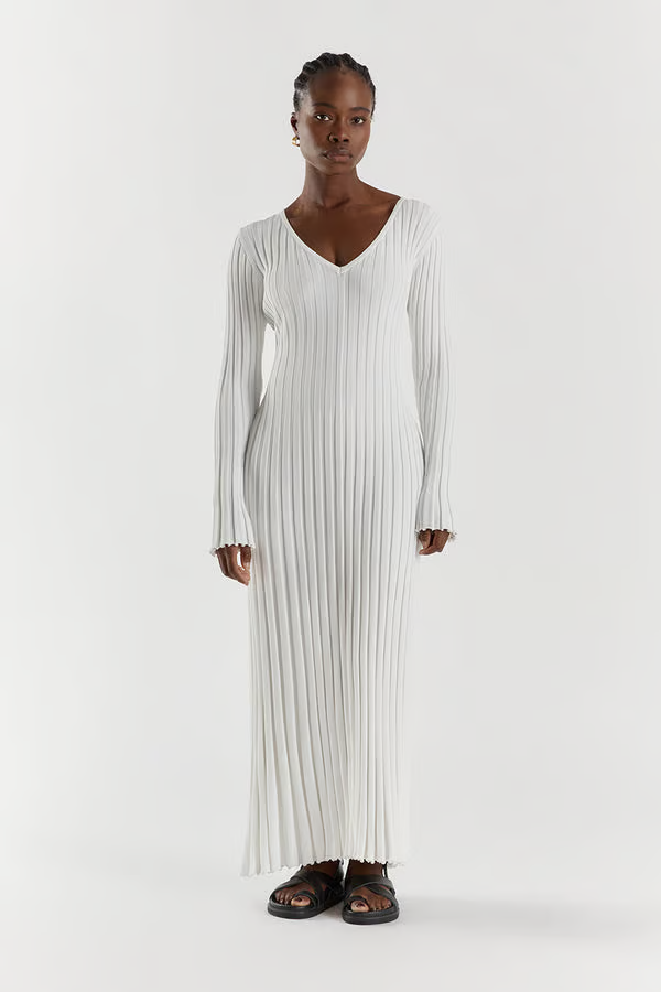 VIERA™ Dress | Long Sleeved Knit Maxi Dress