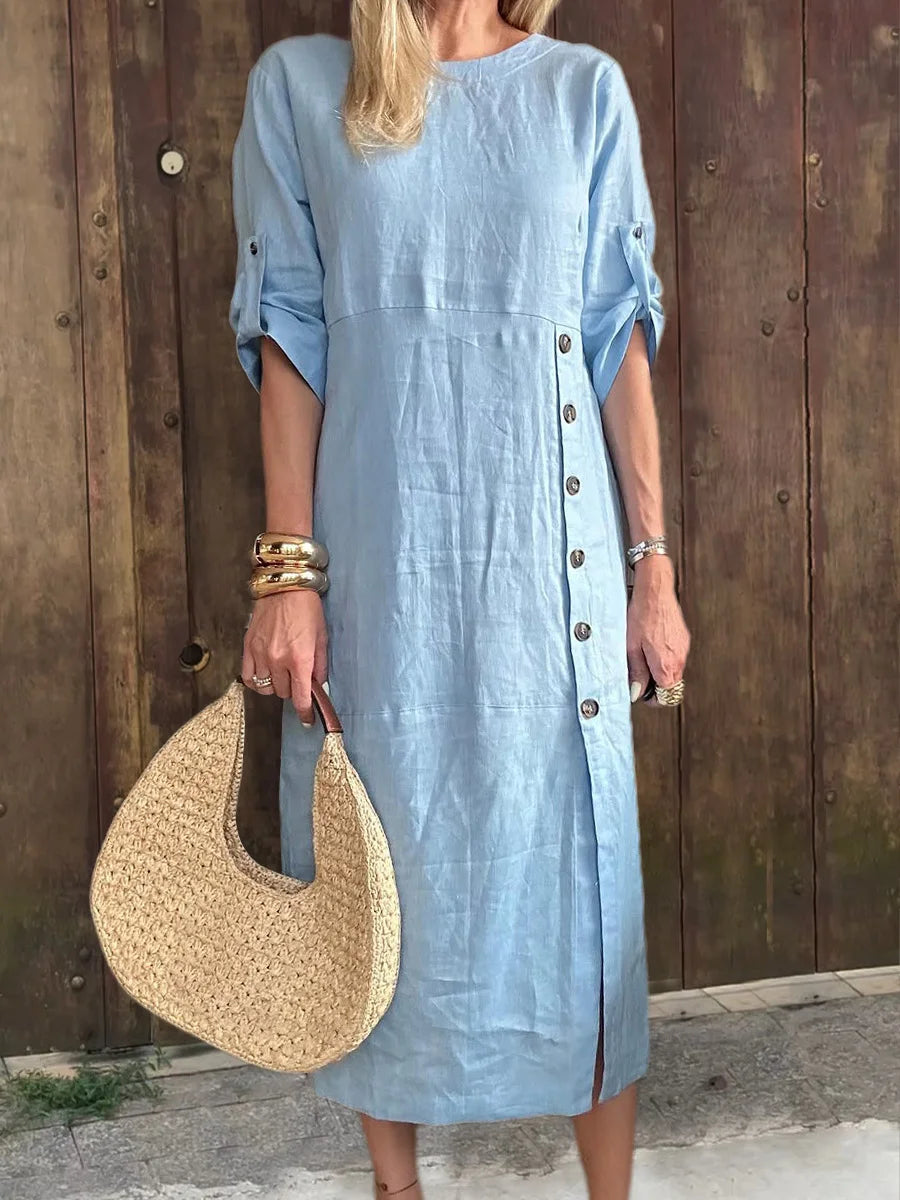 ZINNIA™ Dress | Women's Linen Blend Pocket Maxi Dress
