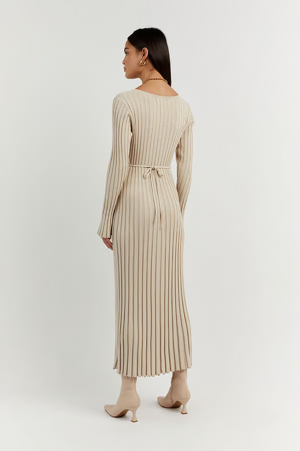 VIERA™ Dress | Long Sleeved Knit Maxi Dress