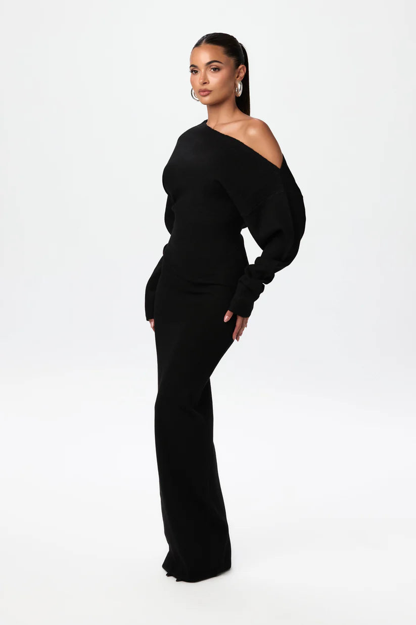HAVEN™ Dress | Off-Shoulder Knit Maxi Dress