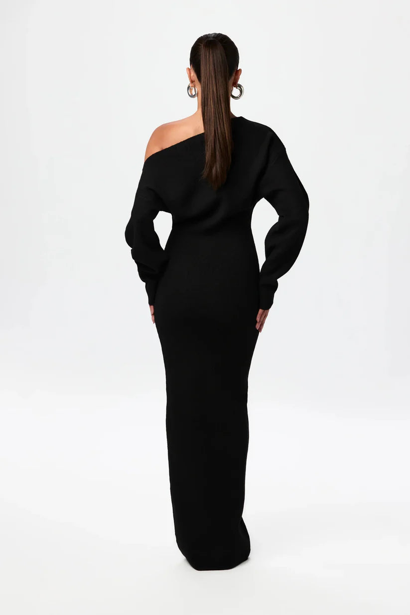 HAVEN™ Dress | Off-Shoulder Knit Maxi Dress