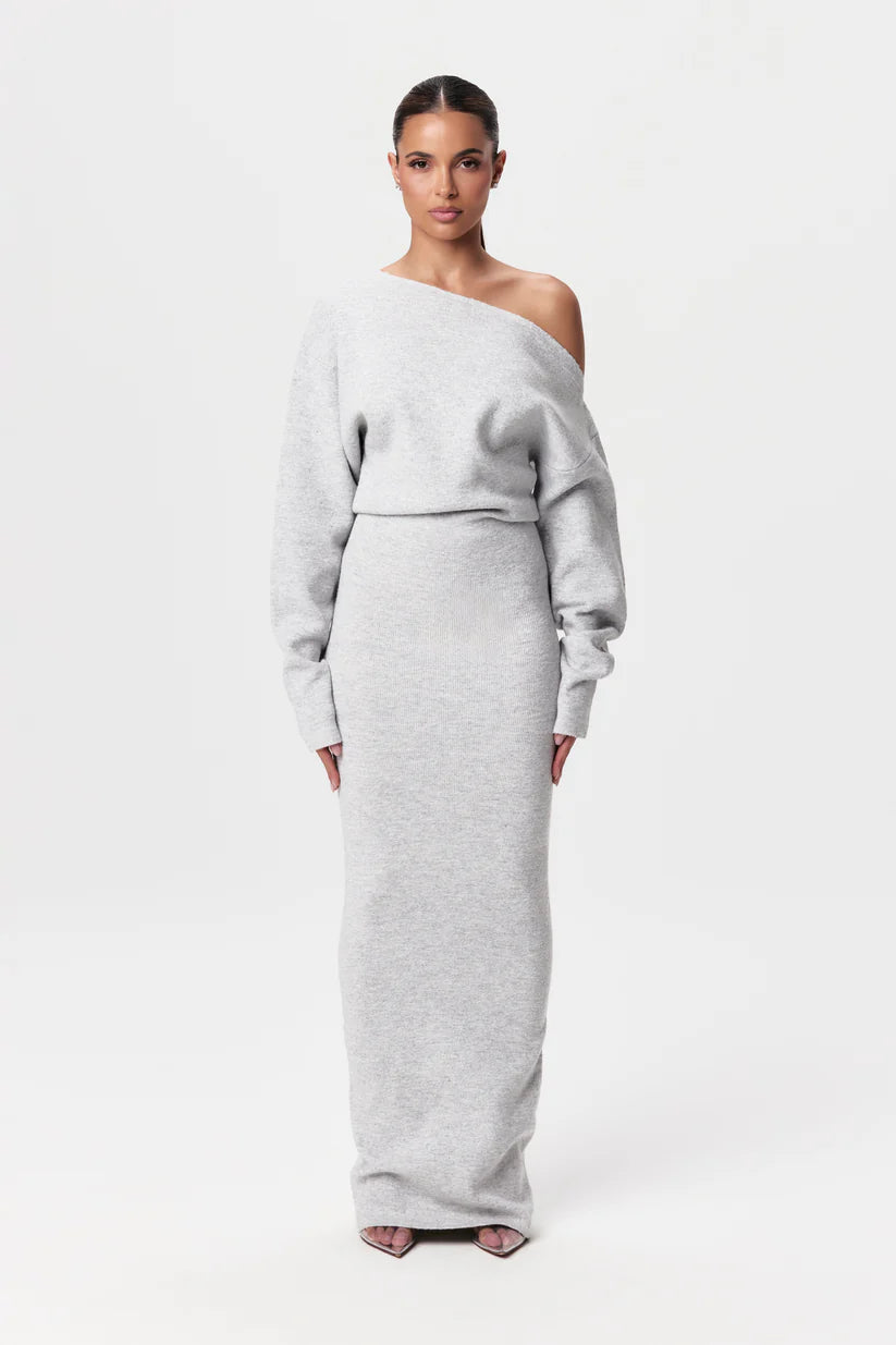HAVEN™ Dress | Off-Shoulder Knit Maxi Dress