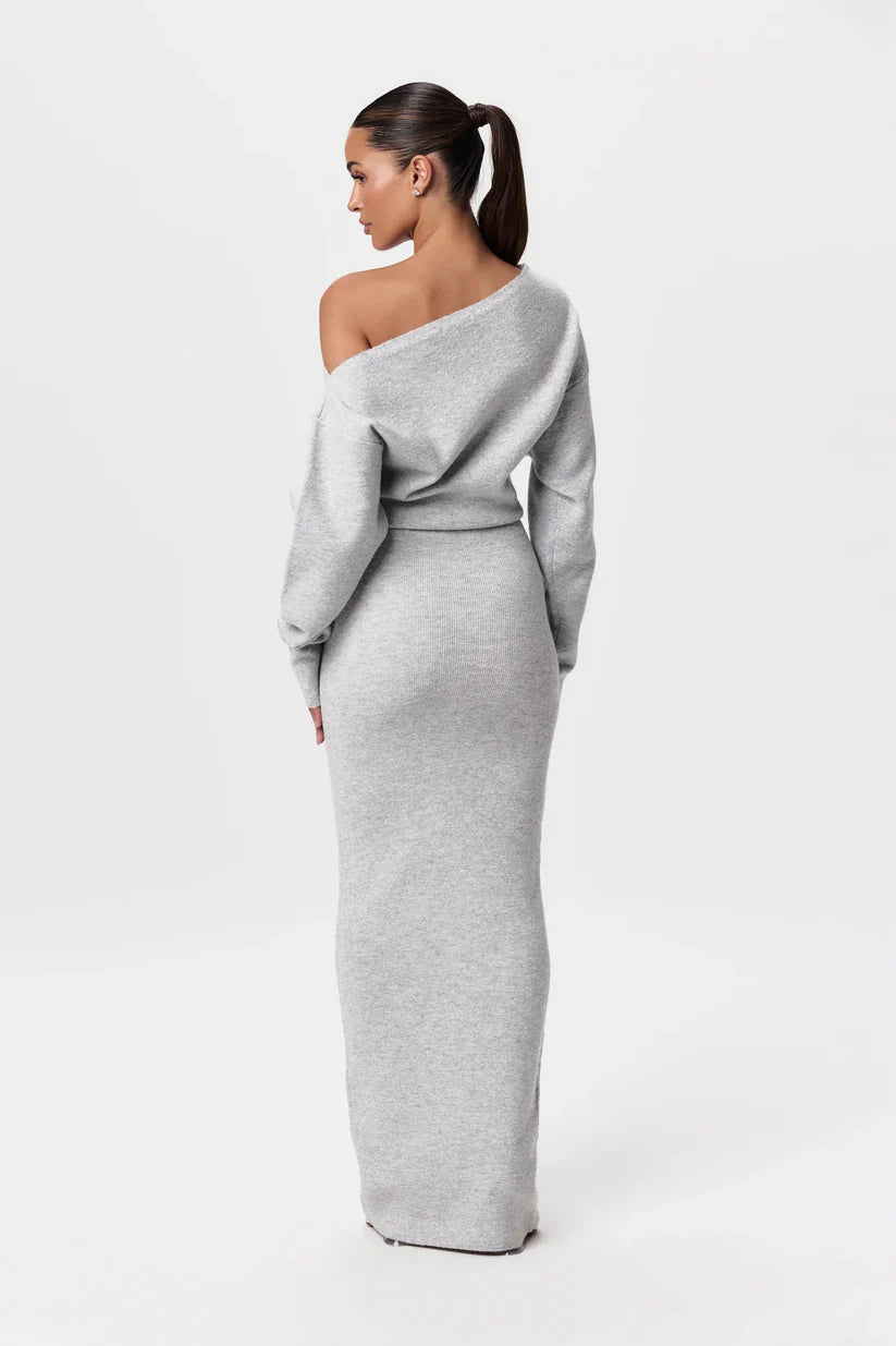 HAVEN™ Dress | Off-Shoulder Knit Maxi Dress