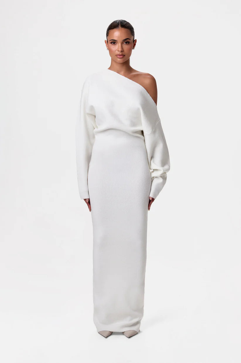 HAVEN™ Dress | Off-Shoulder Knit Maxi Dress
