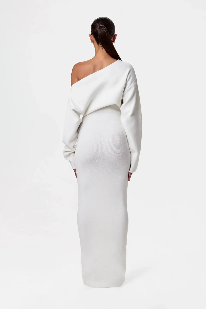 HAVEN™ Dress | Off-Shoulder Knit Maxi Dress