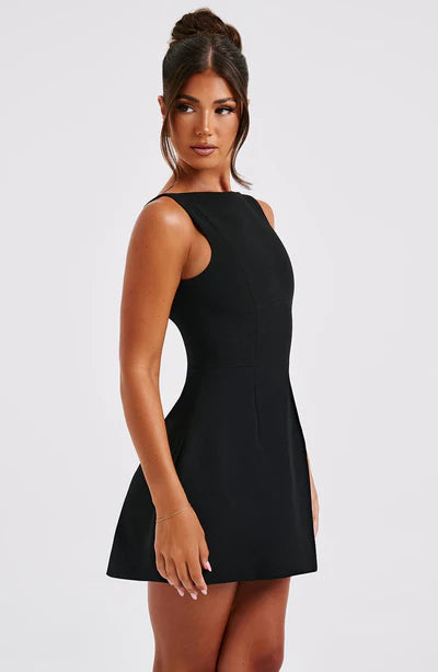 VIRELLA™ Dress | Chic Formal Scoop-Back Mini Dress