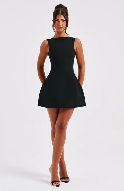 VIRELLA™ Dress | Chic Formal Scoop-Back Mini Dress