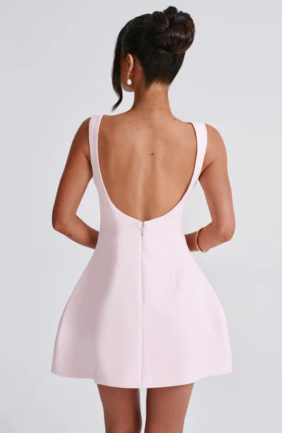 VIRELLA™ Dress | Chic Formal Scoop-Back Mini Dress