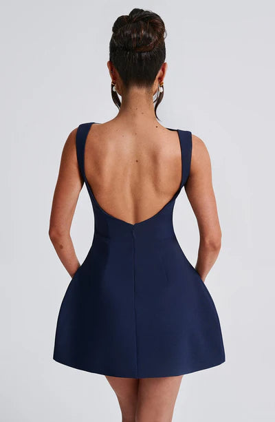 VIRELLA™ Dress | Chic Formal Scoop-Back Mini Dress