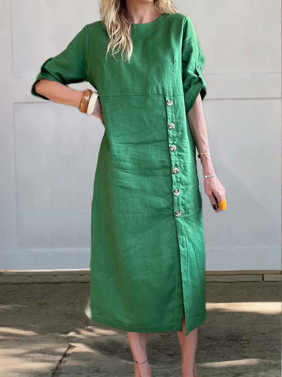 ZINNIA™ Dress | Women's Linen Blend Pocket Maxi Dress