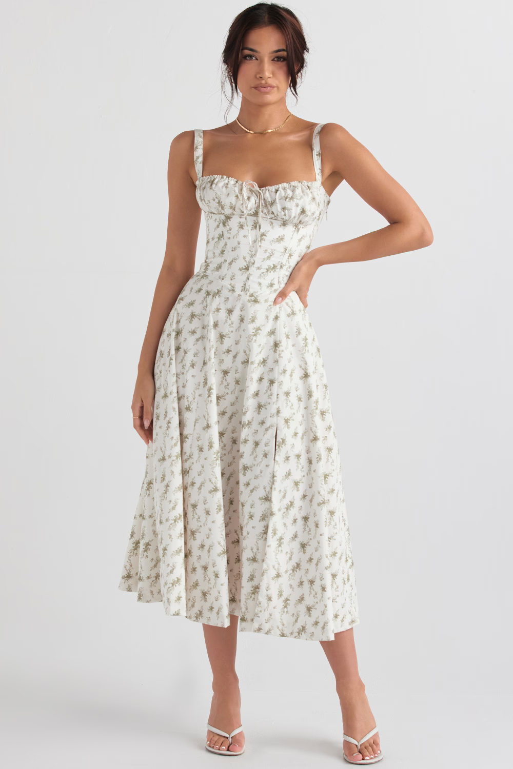 BILLY™ Dress | Bodycon Waist Cinching Corset Midi Dress