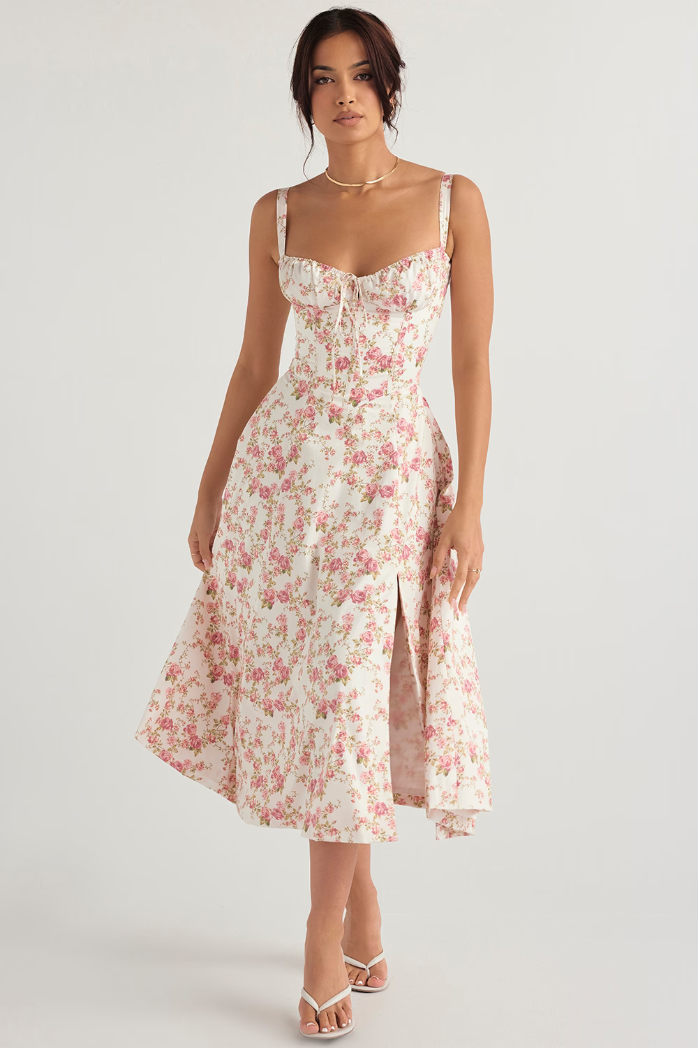 BILLY™ Dress | Bodycon Waist Cinching Corset Midi Dress