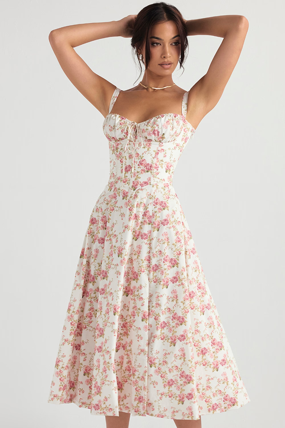 BILLY™ Dress | Bodycon Waist Cinching Corset Midi Dress