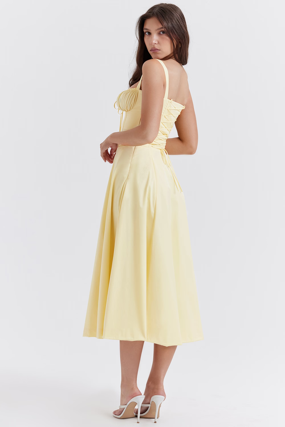 BILLY™ Dress | Bodycon Waist Cinching Corset Midi Dress