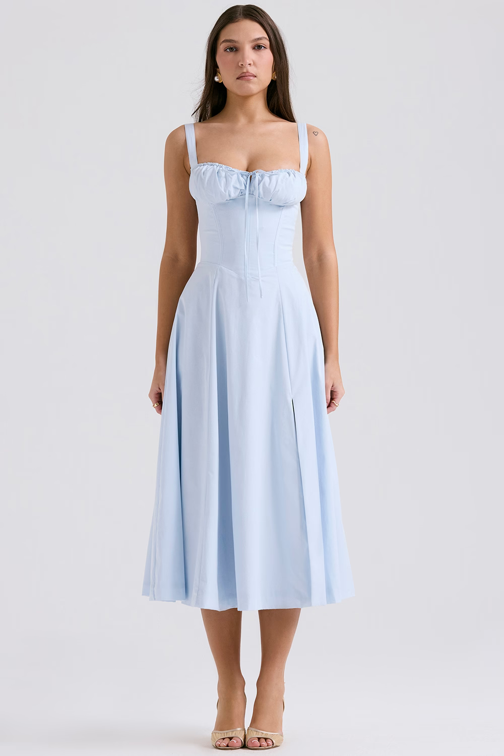 BILLY™ Dress | Bodycon Waist Cinching Corset Midi Dress