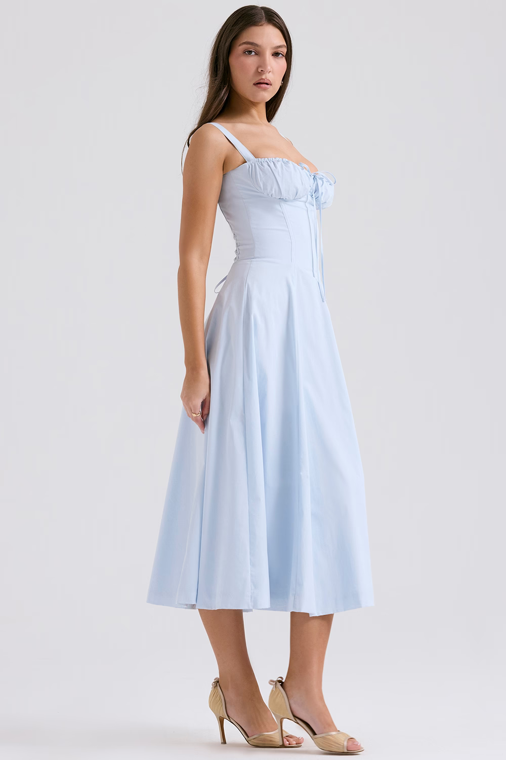 BILLY™ Dress | Bodycon Waist Cinching Corset Midi Dress