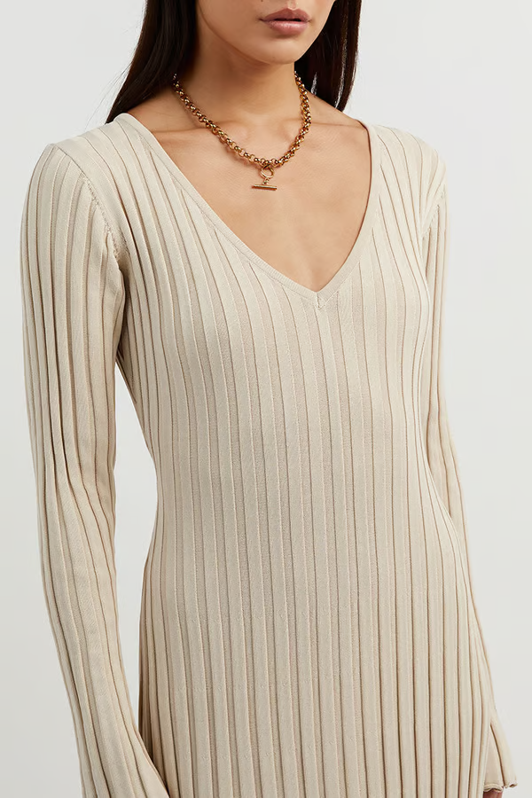 VIERA™ Dress | Long Sleeved Knit Maxi Dress