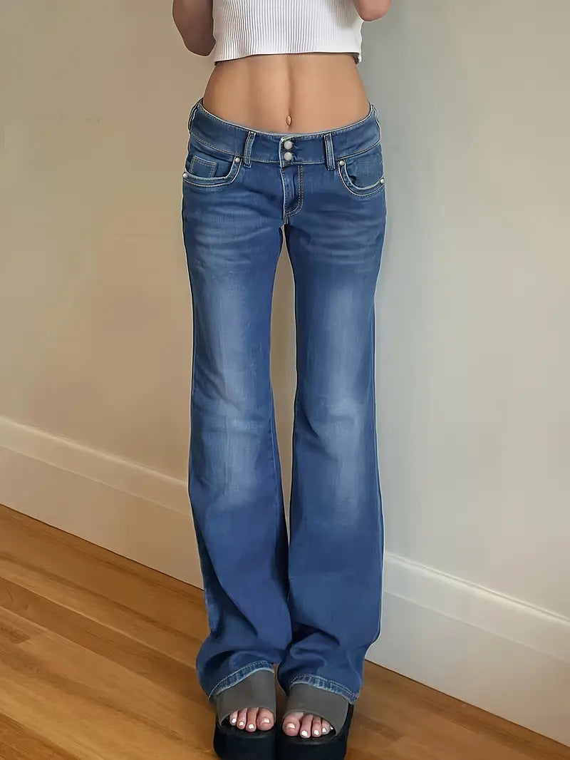 ELLA™ Jeans | Low Rise Y2K Jeans