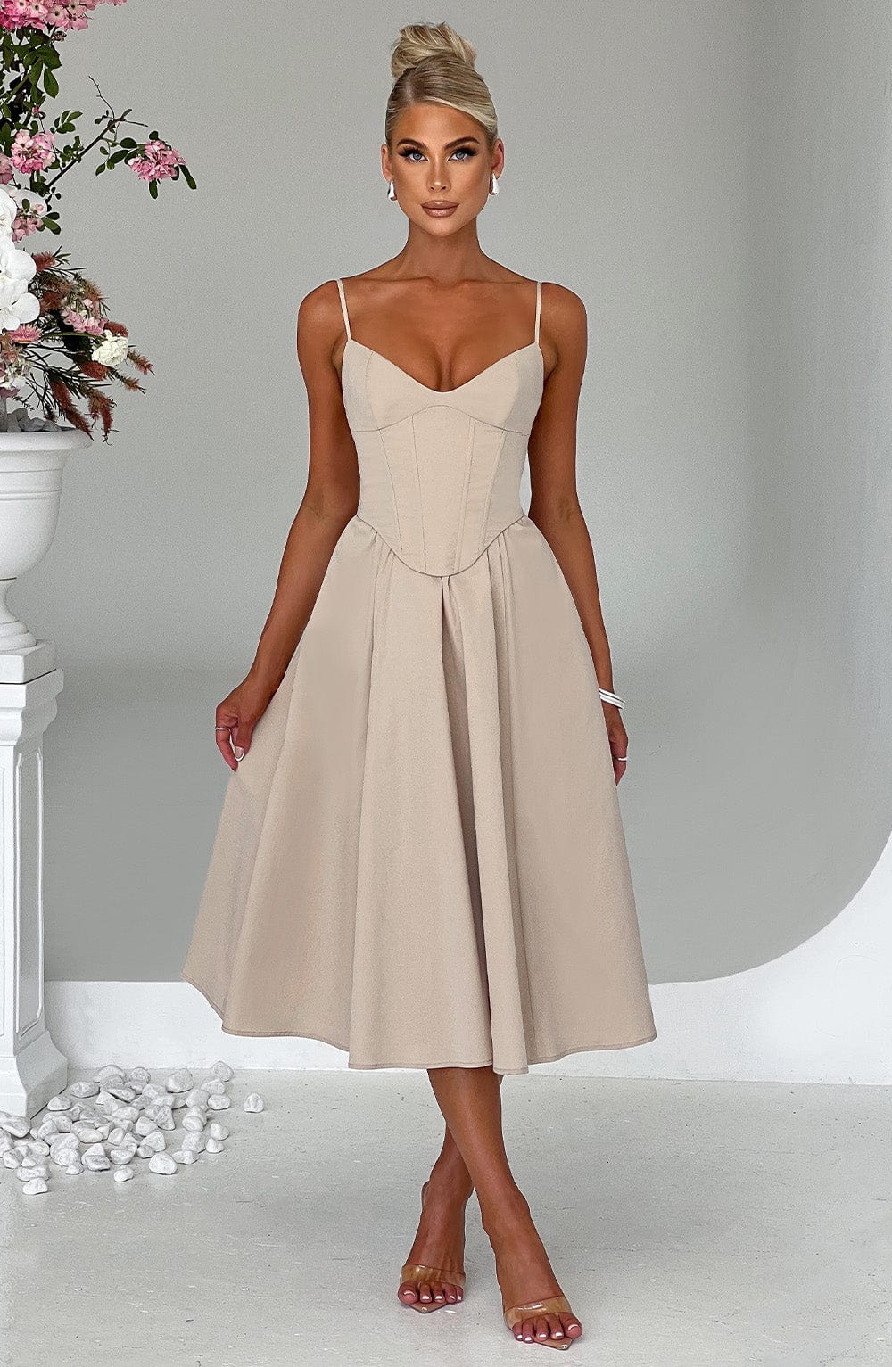 LIORA™ Dress | Bodycon Corset Midi Dress