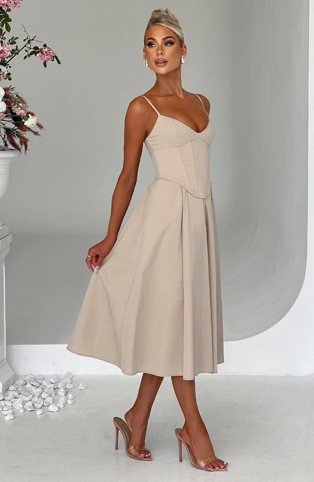 LIORA™ Dress | Bodycon Corset Midi Dress