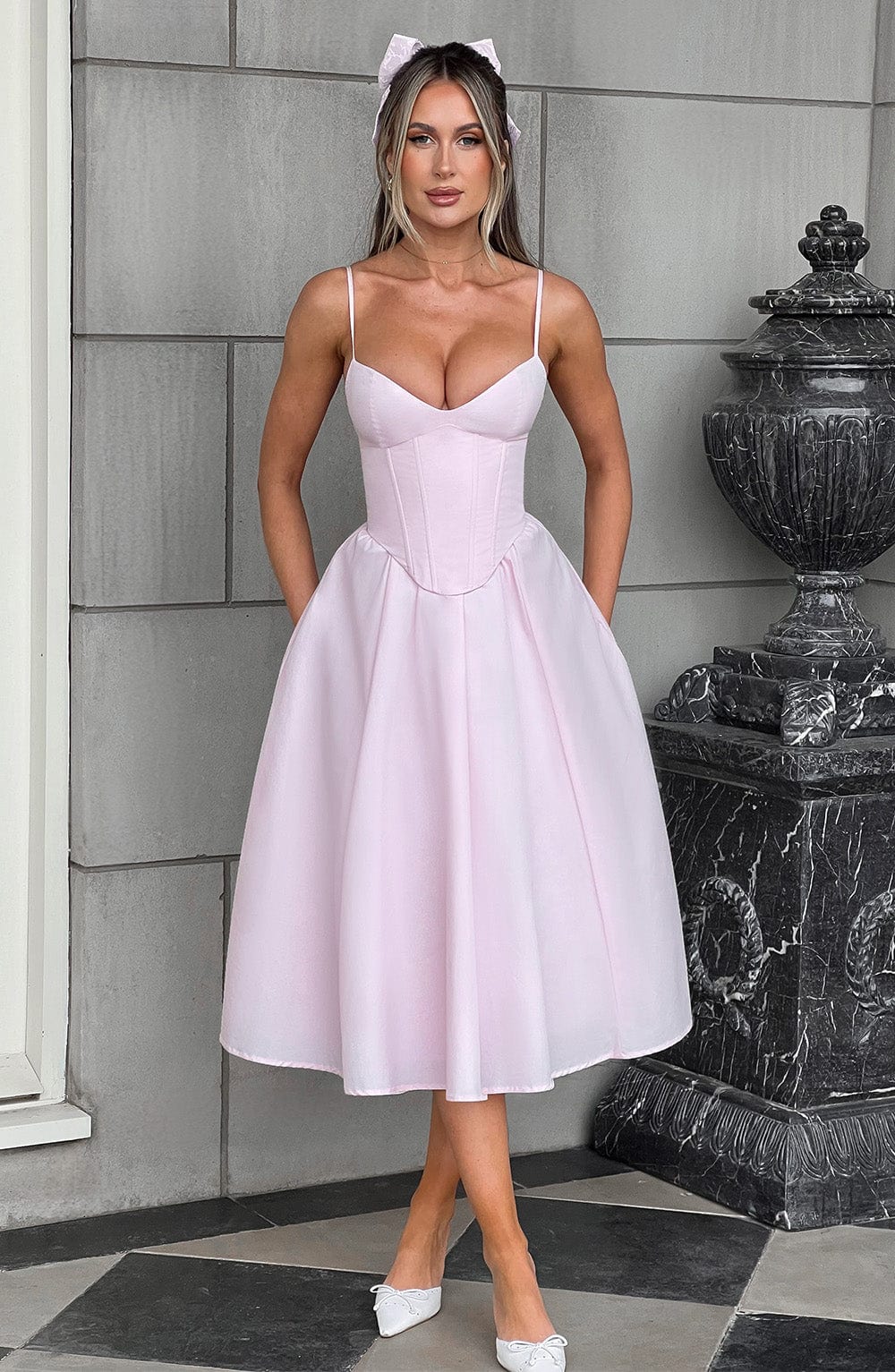LIORA™ Dress | Bodycon Corset Midi Dress