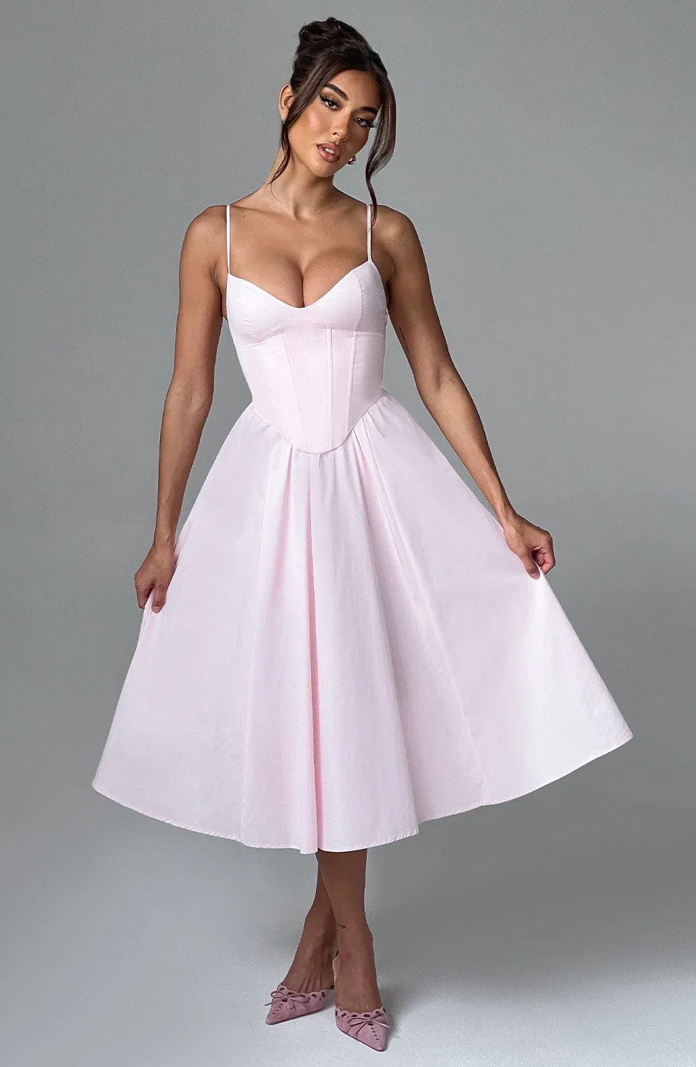 LIORA™ Dress | Bodycon Corset Midi Dress