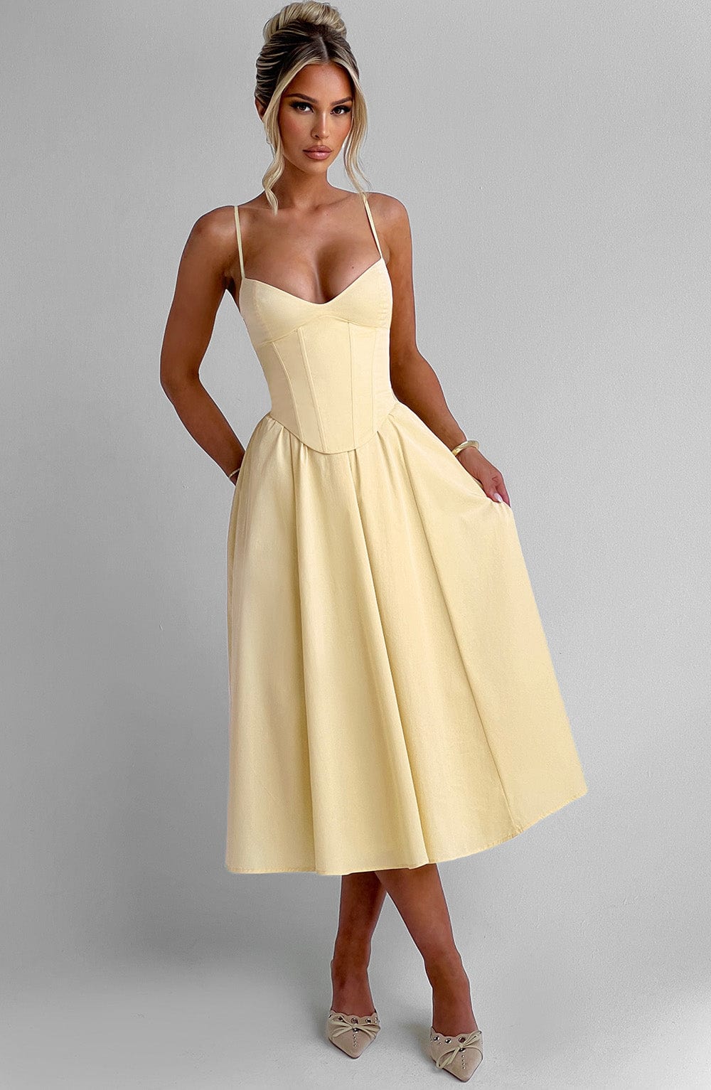 LIORA™ Dress | Bodycon Corset Midi Dress
