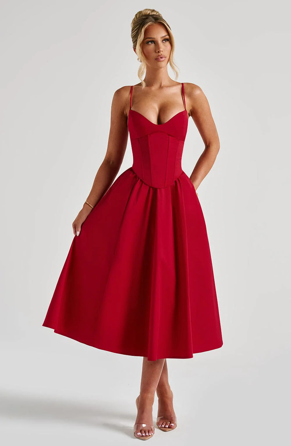 LIORA™ Dress | Bodycon Corset Midi Dress