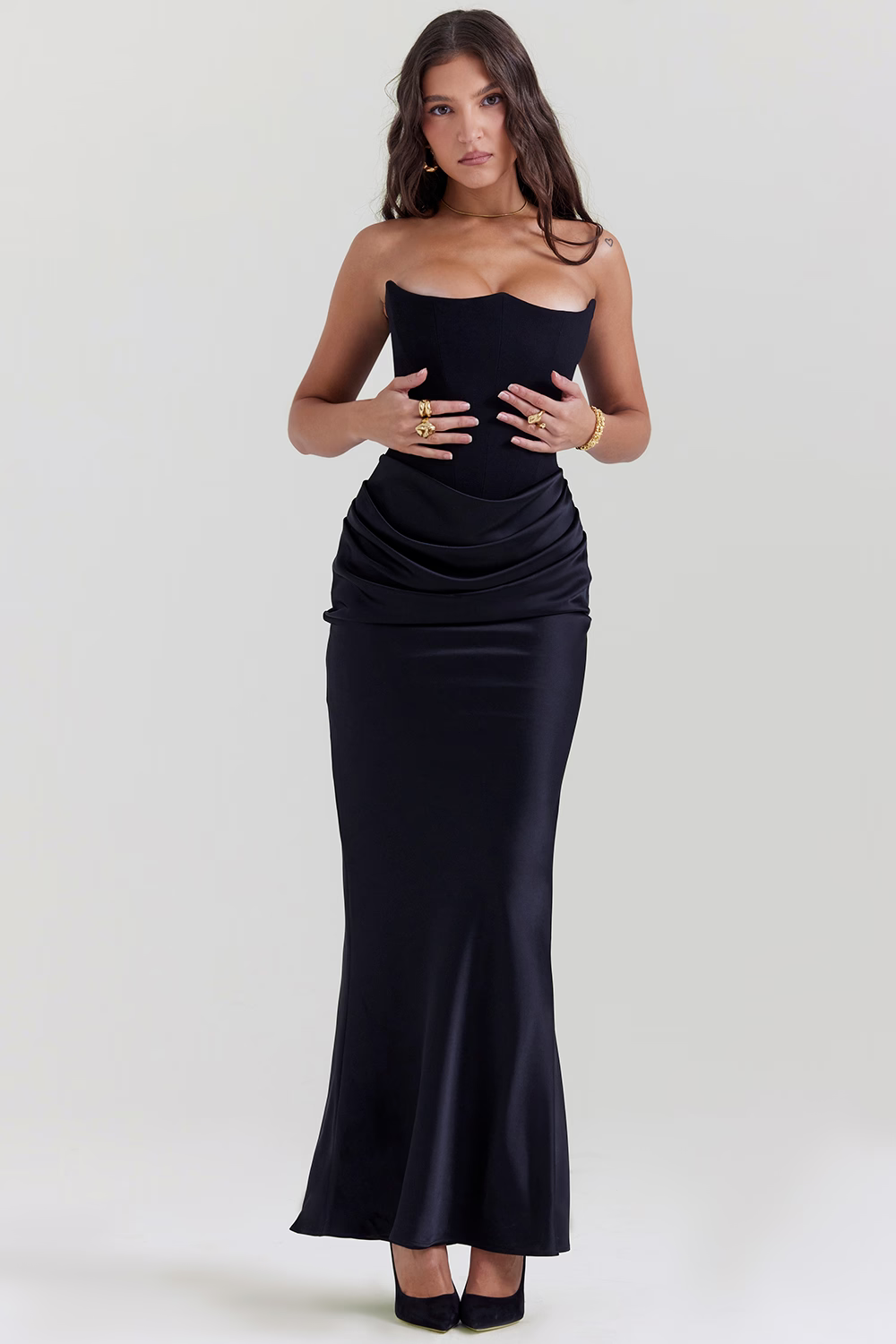 SABLE™ Dress | Strapless Corset Bodycon Maxi Dress