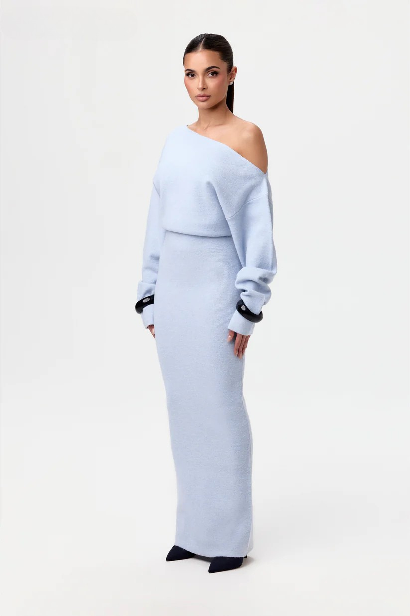 HAVEN™ Dress | Off-Shoulder Knit Maxi Dress