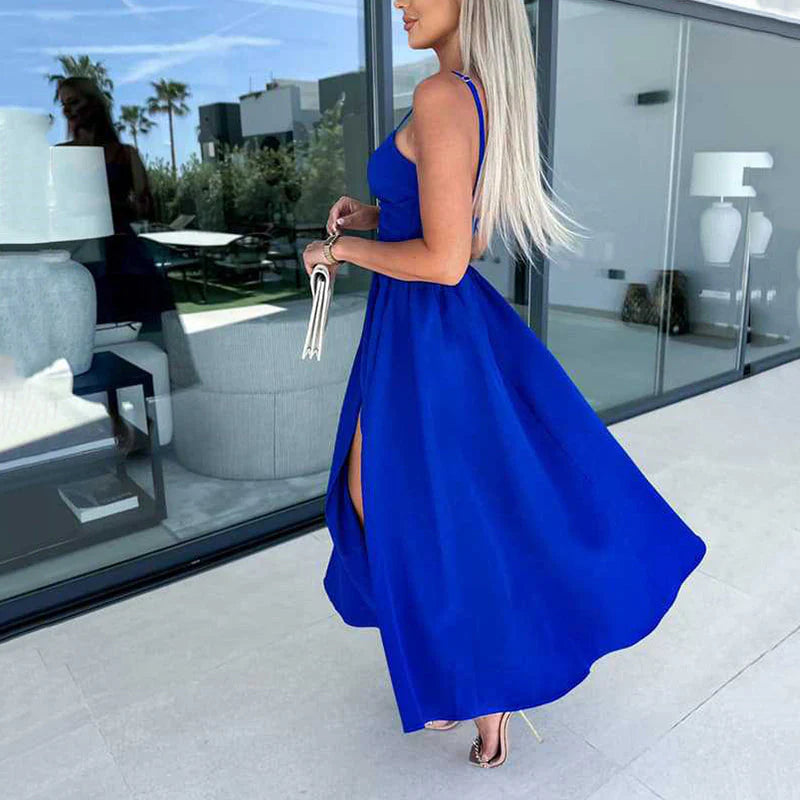 NOEMI™ Dress | Spaghetti Straps High Slit Maxi Dress