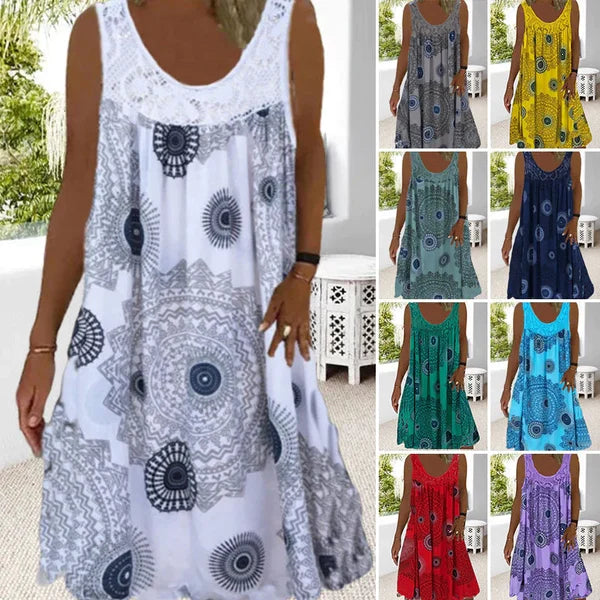 ELIZA™ Dress | Summer Sleeveless Print Dress | 50% OFF