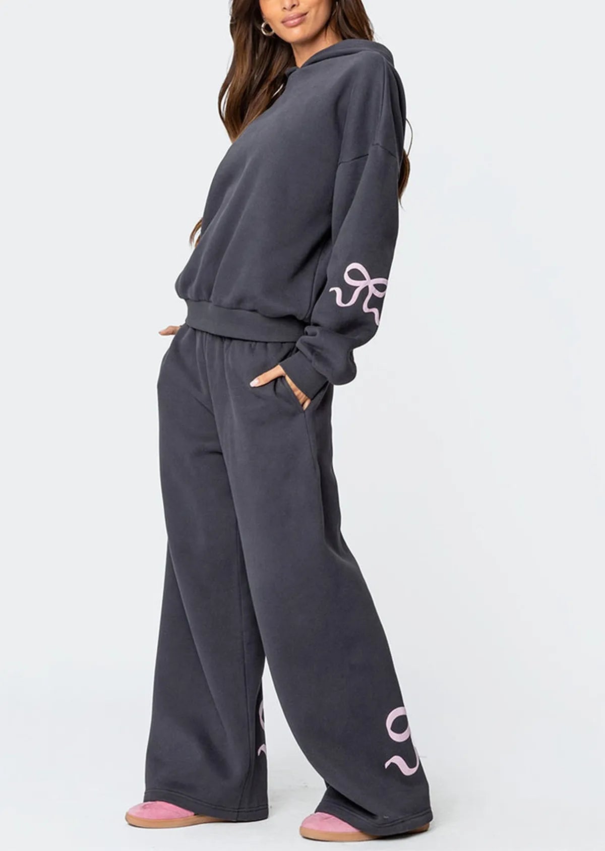 DAHLIA™ Set | Women's Casual Bow Hoodie Set