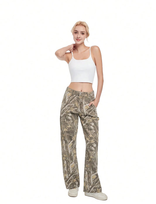 SKYE™ Pants | Straight Fit Camo Pants