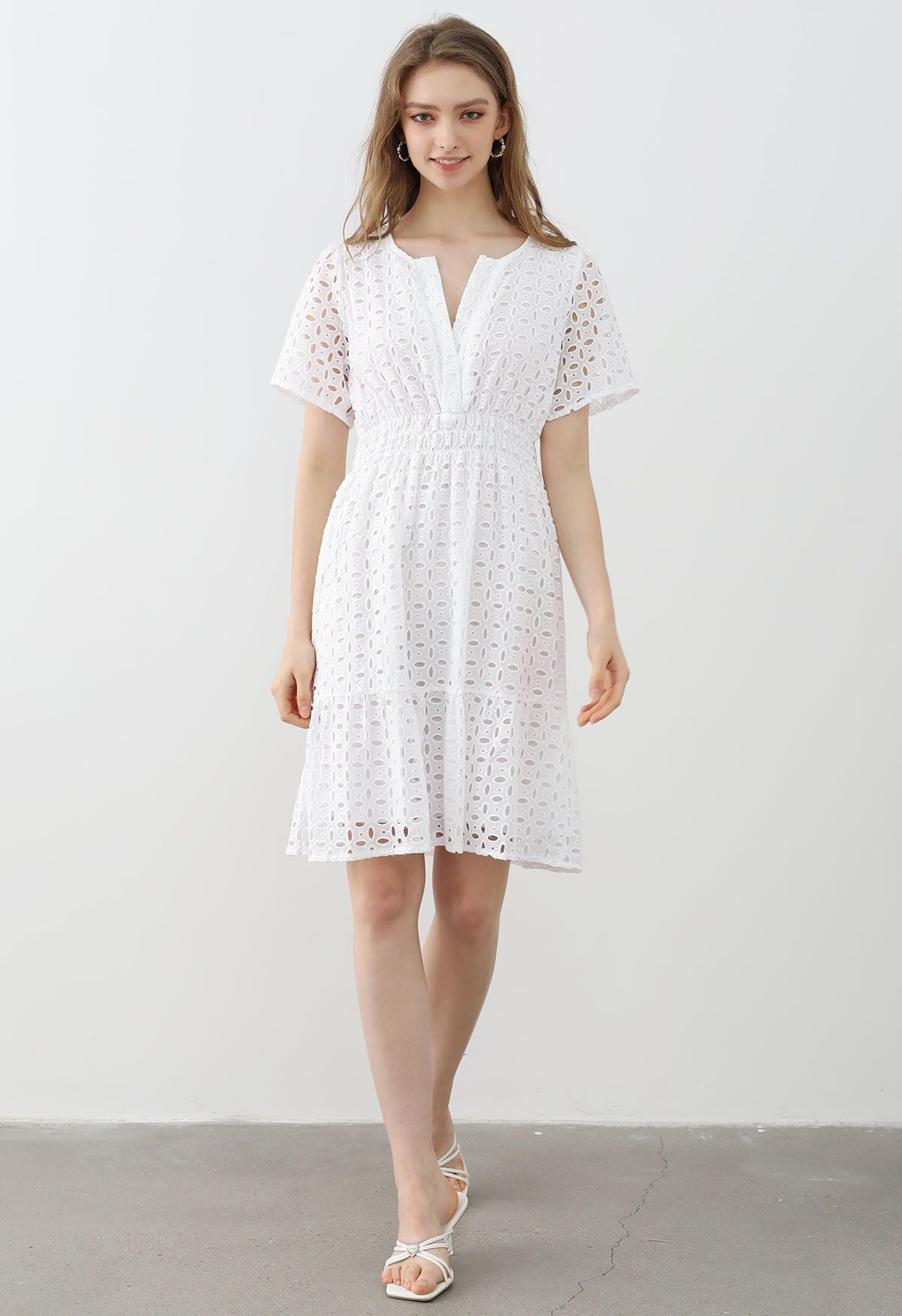 VAYLA™ Dress | Pattern V-Neck Mini Dress