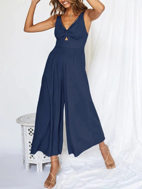 NOVA™ Jumpsuit | V-Neck Cutout High Waist Jumpsuit