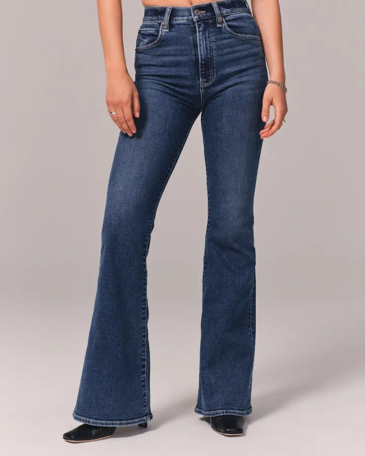 Beckie Jeans | High Rise Stretch Flare Jeans | 50% OFF