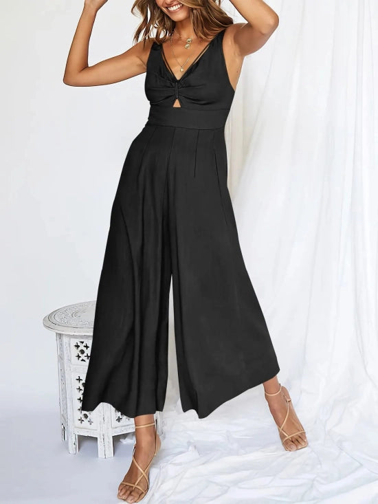 NOVA™ Jumpsuit | V-Neck Cutout High Waist Jumpsuit