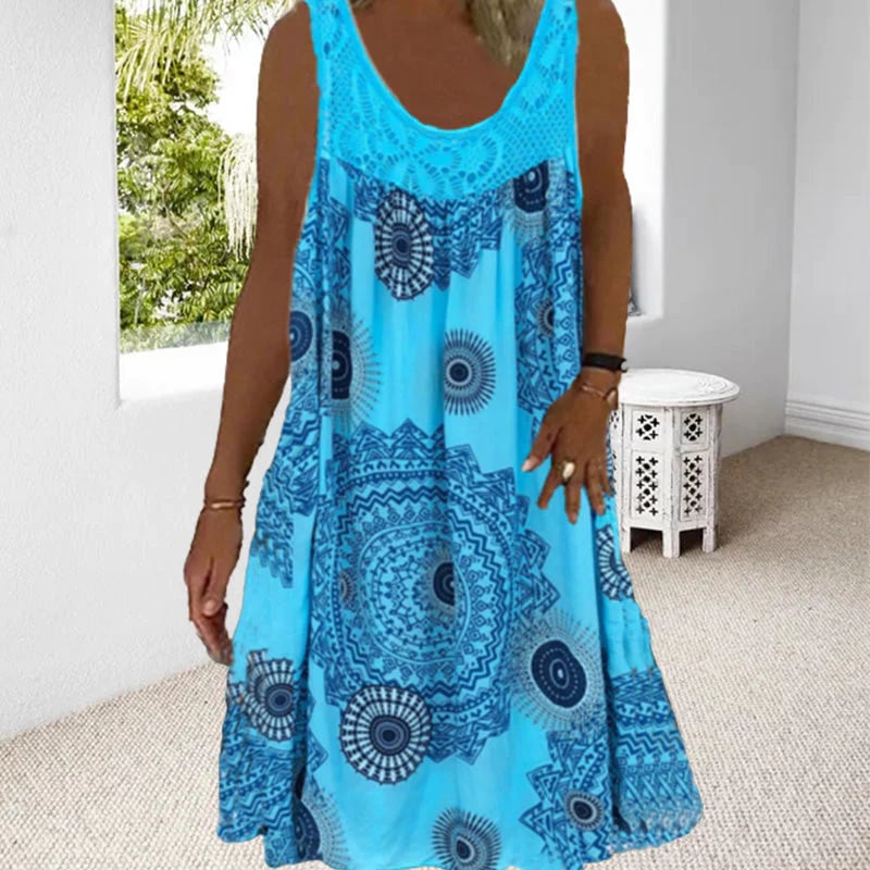 ELIZA™ Dress | Summer Sleeveless Print Dress | 50% OFF