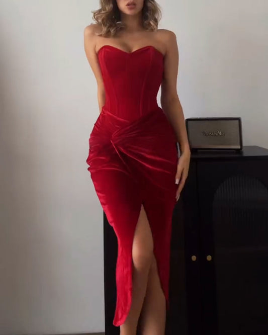 ELOISE™ Dress | Bodycon Sexy Strapless Split Dress | 50% OFF