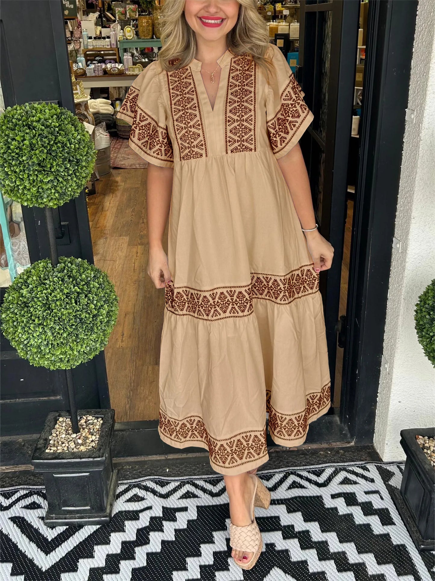 NANCY™ Dress | Boho Maxi Dress | 50% OFF