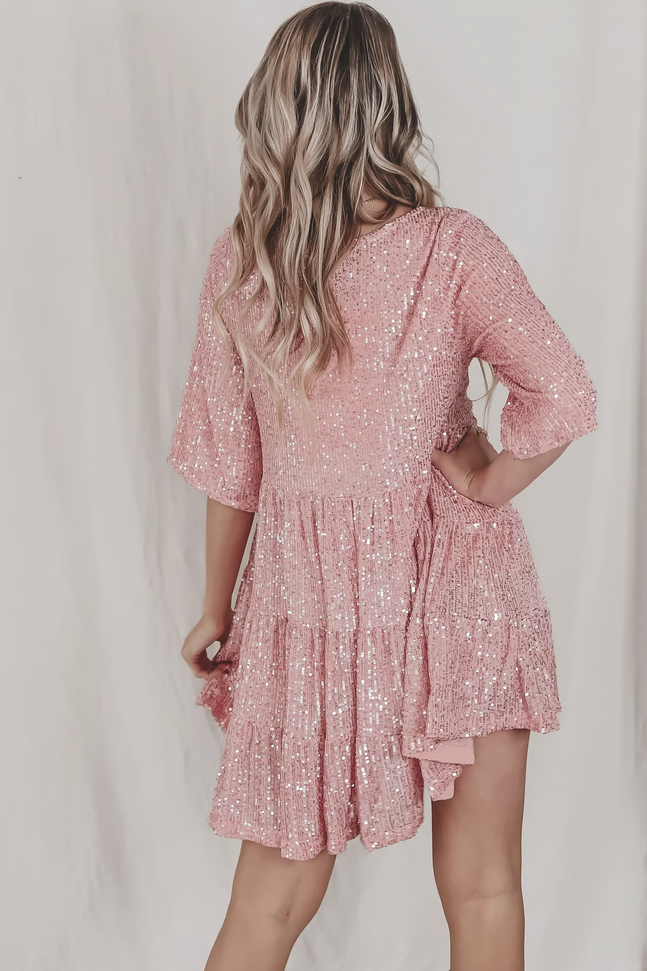 HOLLIE™ Dress | Sequin Baby Doll Bodycon Dress | 50% OFF