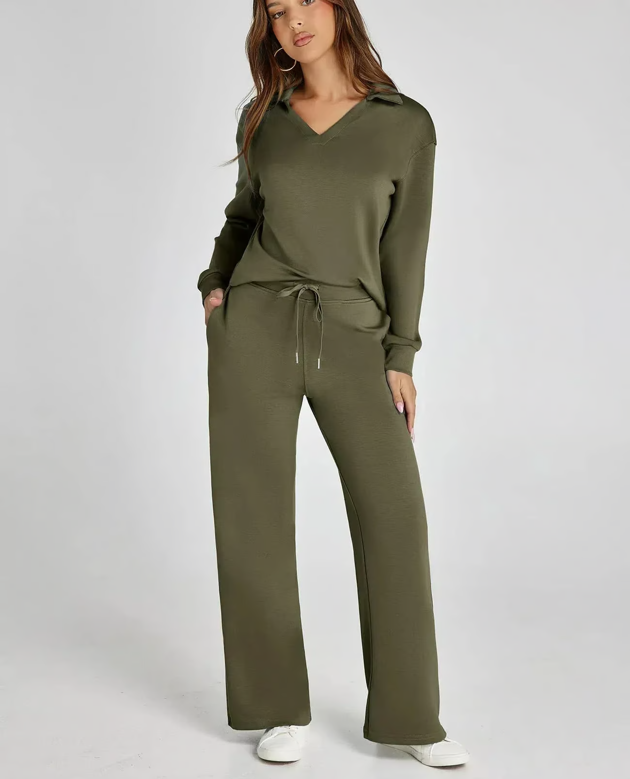 GISELLE™ Set | Two-Piece Casual Long Sleeve Sweatsuit Set | 50% OFF