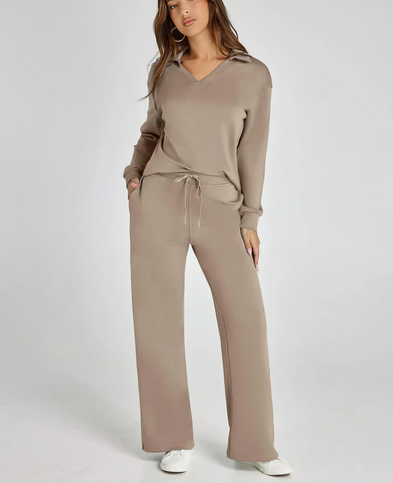 GISELLE™ Set | Two-Piece Casual Long Sleeve Sweatsuit Set | 50% OFF