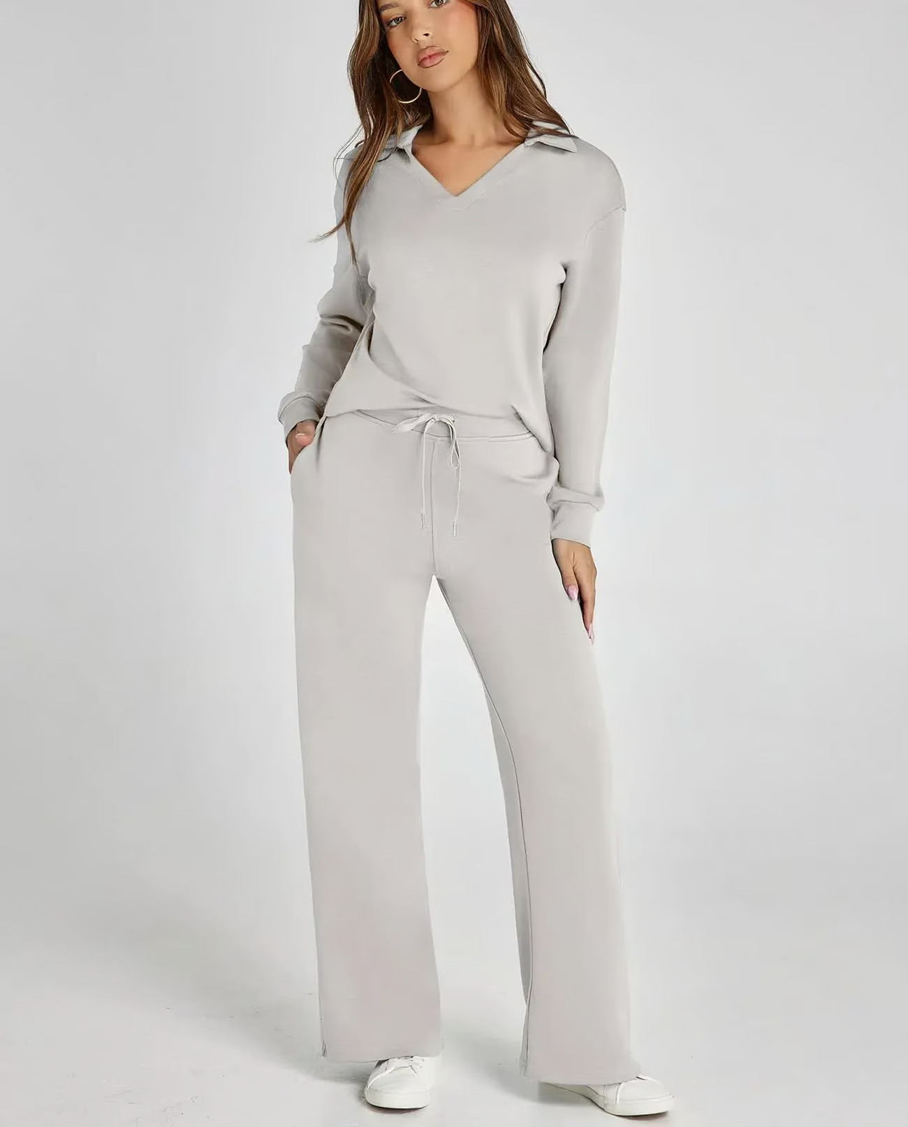 GISELLE™ Set | Two-Piece Casual Long Sleeve Sweatsuit Set | 50% OFF